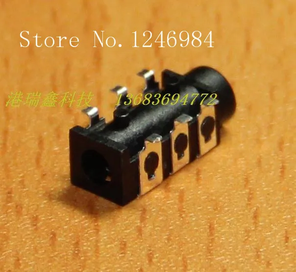  SA Two channel stereo headphone jack SMD surface mount connector socket ST 019 Hong Kong Ruixin Earphone Jack 200pcs lot