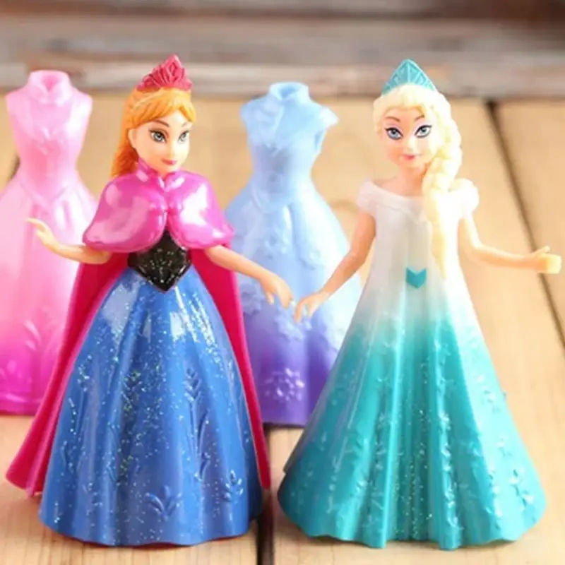 

4pcs/SET12cm Elsa and Anna princess Action Figure Toy Doll