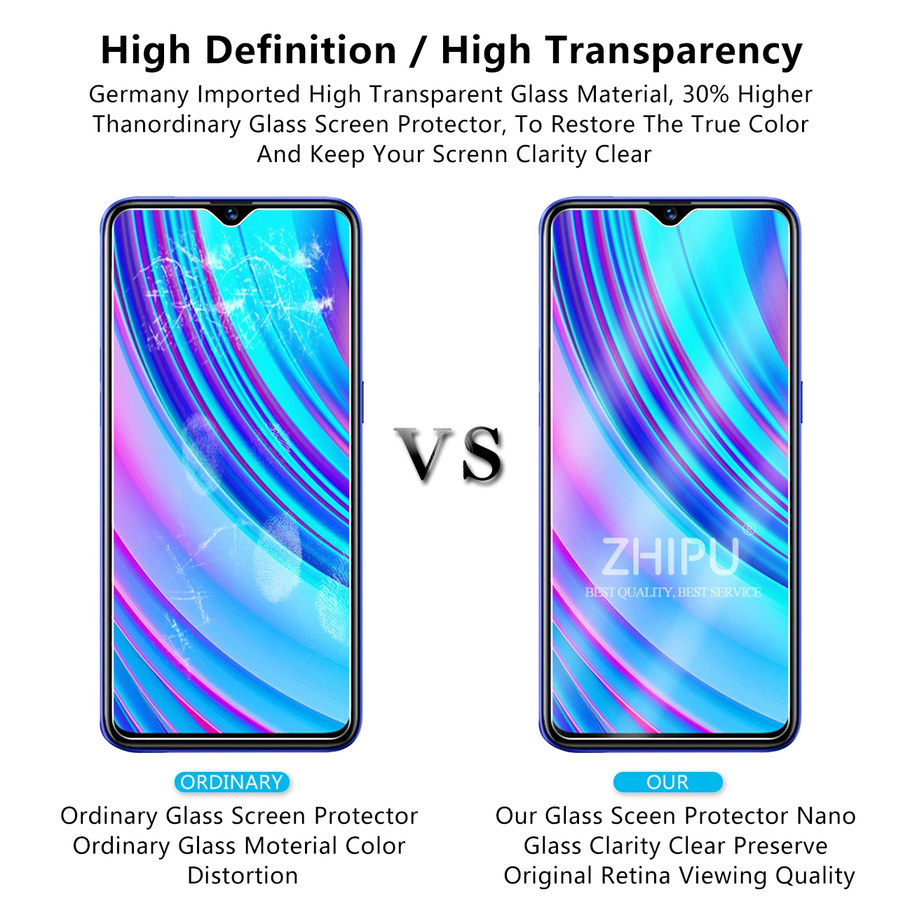 Закаленное стекло для Realme 3 Pro Защитное экрана 2.5D 9H закаленное X Lite RMX1851 защитная