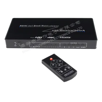 

HDMI 4 picture splitter splitter 4k HD multi-channel 4 open DNF game 4 in 1 out switch Multi-screen splitter