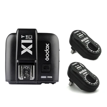 

Godox X1T-C Transmitter +2x XTR-16 Receiver 2.4G Wireless Strobe Flash Trigger for Canon AD180 AD360 DE300 SK400 QT QS GS DP DE