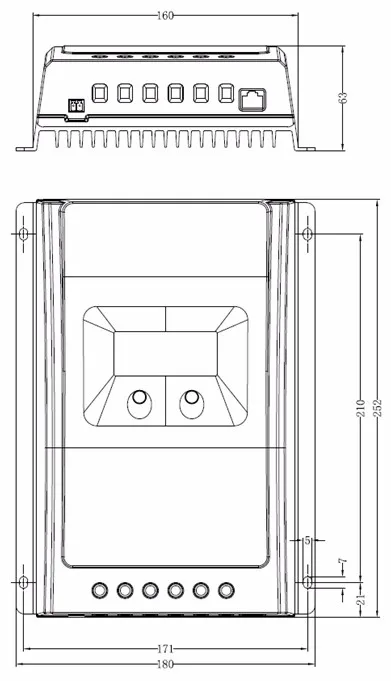 Tracer MPPT солнечной регулятора 40A, 12/24 В, контроллер заряда 40A