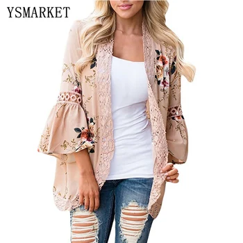 

Autumn And Winter Hollow Lace Stitching Cardigan New Fashion Women Beach Sweaters Cardigan Spring XXL E0195