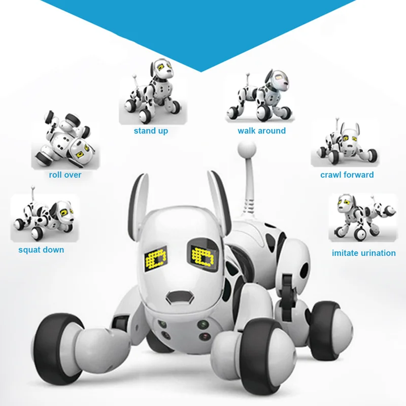 Робот, собака, электронный питомец, умный робот, игрушка 2,4G, беспроводной пульт дистанционного управления, умный говорящий робот, игрушка для собак, электронный питомец, детский подарок