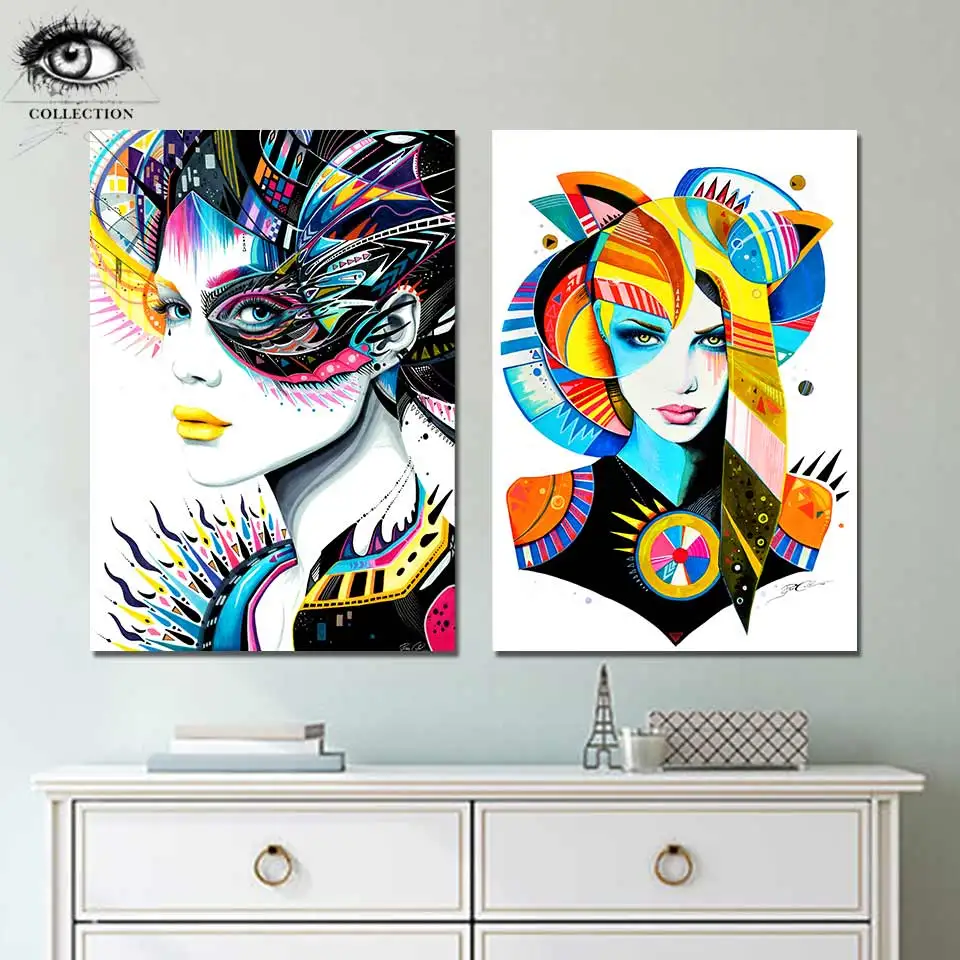 Native Girl &amp In My Mind by Pixie Cold Art HD печать 1 штука холст художественный постер