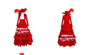 Negro mayordomo madam red party dress cosplay