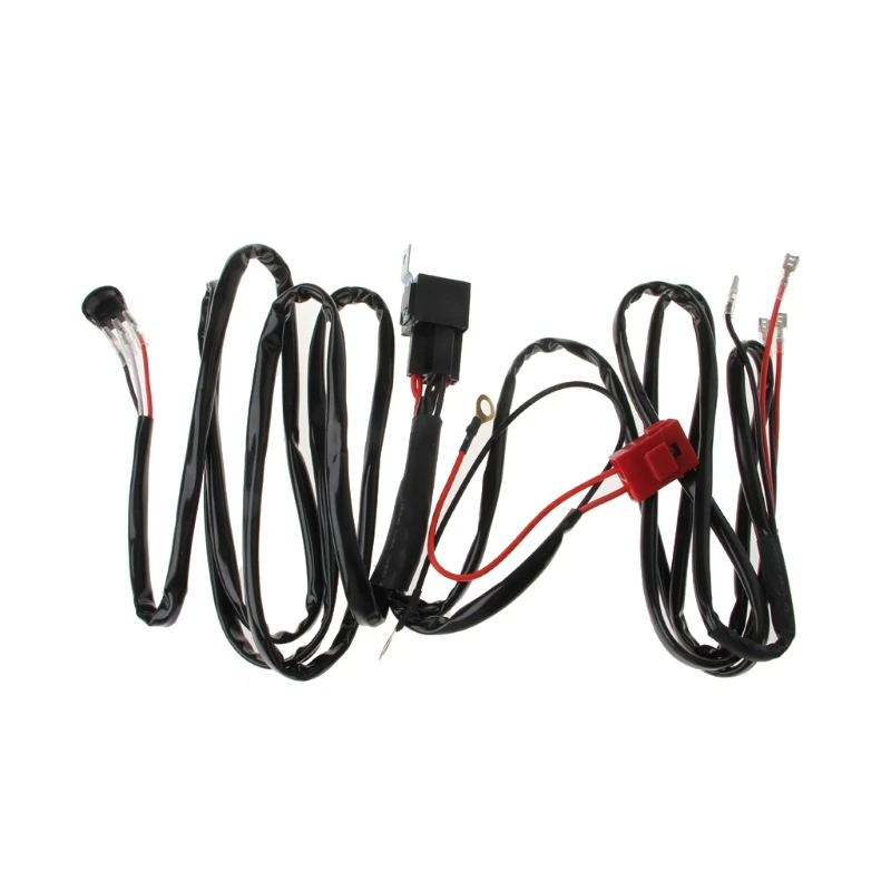 

LED Light Bar Wiring Harness For Boat SUV Off Road ATV 40 Amp Relay Switch Kit for LED