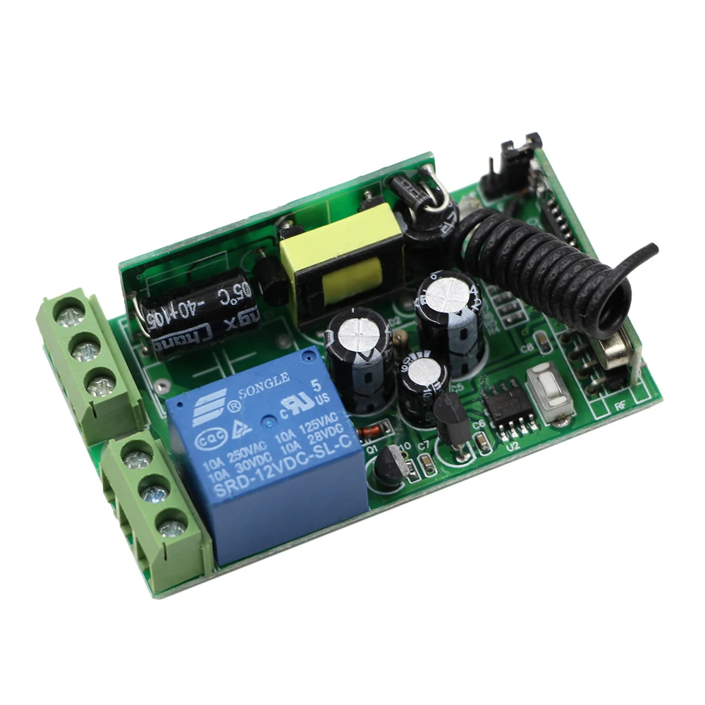 AC85V-250V Wireless Relay Remote Control Switch RF Receiver Transmitter LED Light Lamp Remote ON OFF Smart Home 315/433Mhz