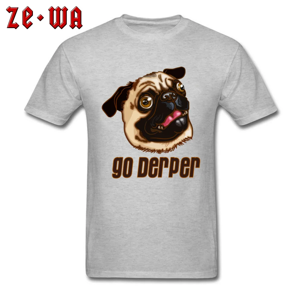 GO DERPER Unique Short Sleeve Tops & Tees Summer O-Neck 100% Cotton Mens Top T-shirts Unique Tops Tees Cheap Top Quality GO DERPER grey