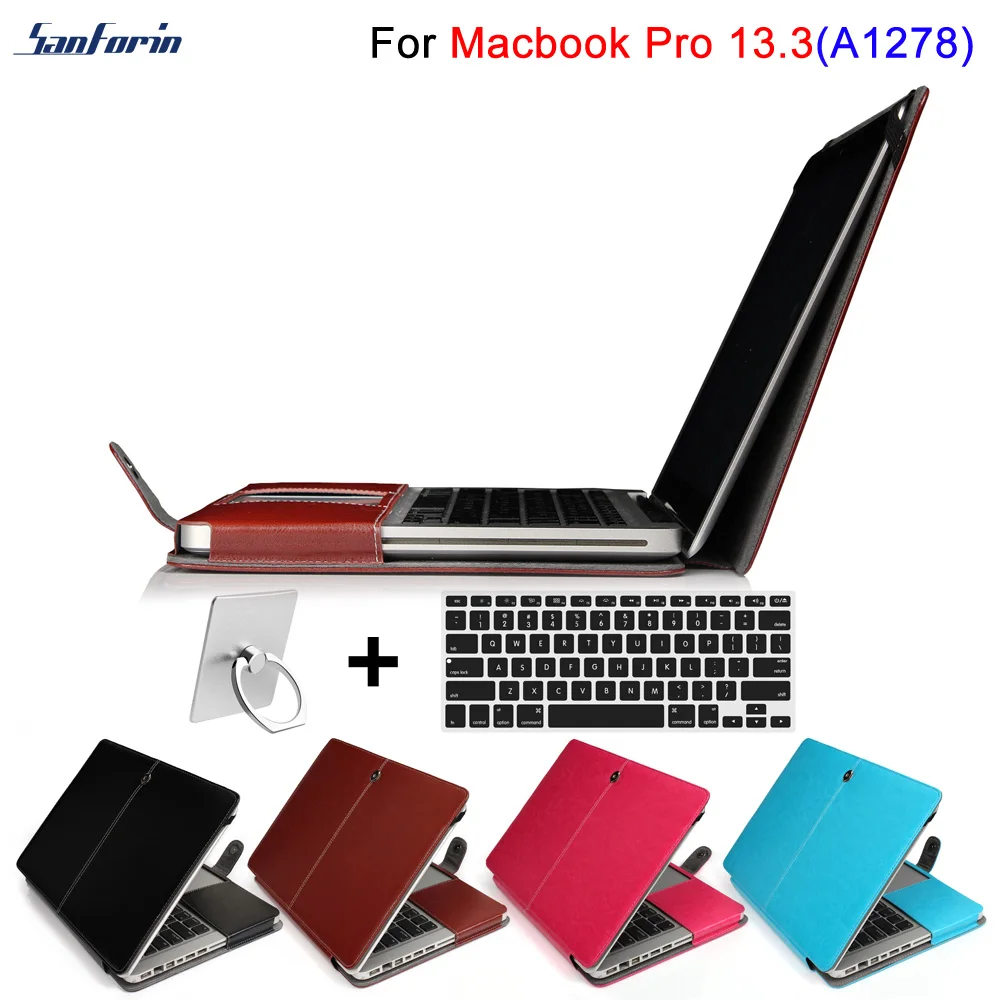

Leather Flip Cover Bag for Old MacBook Pro 13 Inch (A1278 CD-ROM) Laptop PU Leather Case Flip Cover for Pro 13 A1278