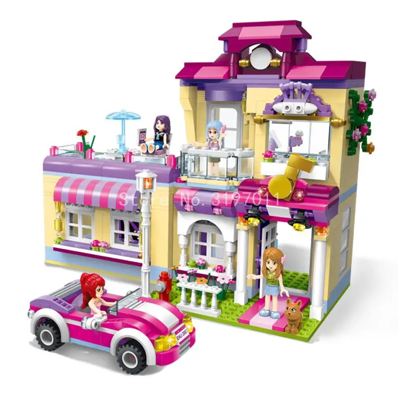 

Enlighten Friends Star Training Home of Girls Series Action Model Building Block 485pcs Bricks Educational Toys For Girl Gifts
