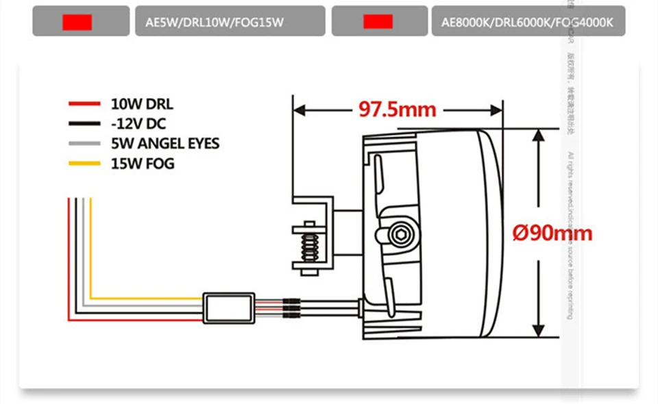 SNCN светодиодный светильник дневного света+ противотуманная фара+ Угловые глаза для Honda BRV BR-V