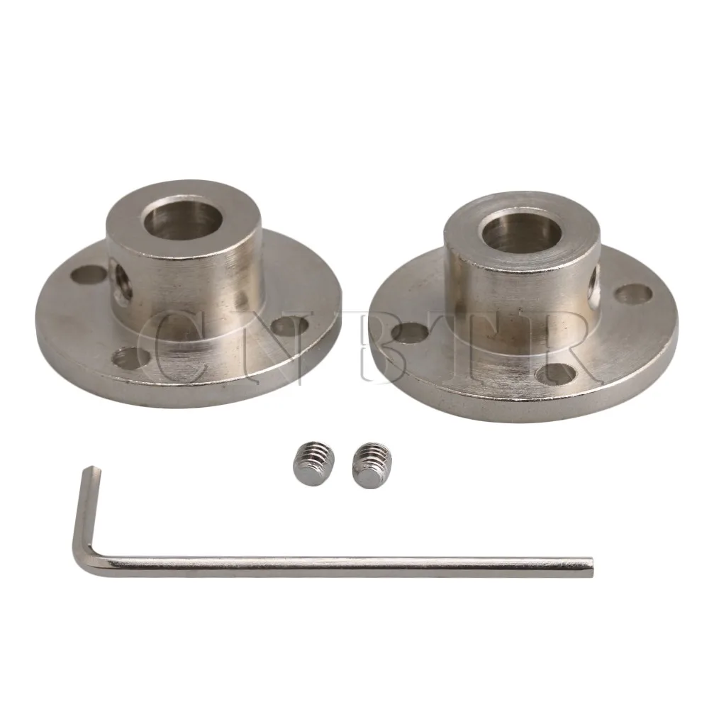 CNBTR ID 0.3" Round Shape Silver Steel Rigid Couplings Guide Shaft