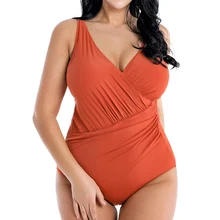 Слитный купальник, большой размер 4xl 8xl, Одноцветный, пуш-ап, цельные костюмы,, купальник для женщин, купальный костюм, пляжная одежда