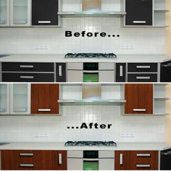 

Birdeye Wood Grain Vinyl Sticker Car Home Decal Wrap Roll Film Wide 124cm