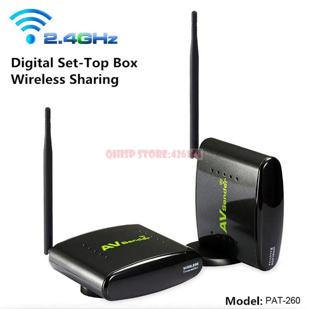 Pat260 2.4g 350m Wireless Av Sender Transmitter Receiver With Ir