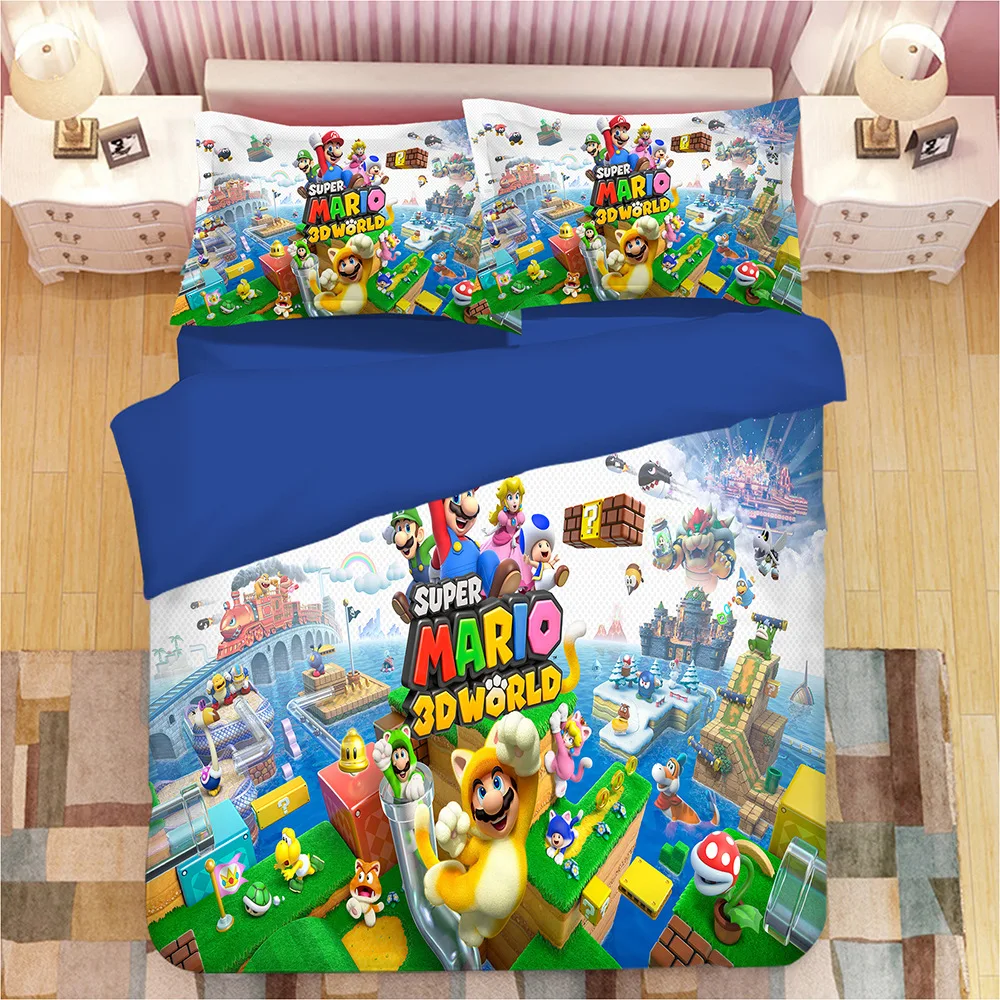 Горячие NS игры Супер Марио Оди 3D постельные принадлежности набор пододеяльников наволочки одеяла постельные принадлежности набор s постельное белье