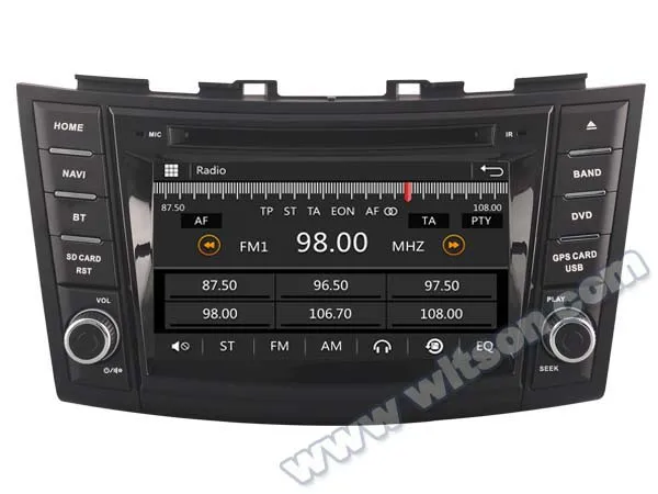 Best WITSON CAR DVD GPS For SUZUKI SWIFT 2011-2012 with Capctive Screen 1080P DSP WiFi/3G/DVR(optional) Good Price 1