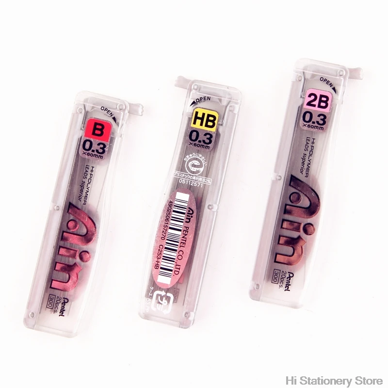 Pentel Hi-polymer Super Lead Pencil Refills 0.3mm HB 300 for sale online