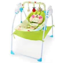 Детские музыкальные электрическая колыбель кровать Кресло-Качалка многофункциональное удобная детская игрушка, Пупс кресло-качалка мульти-Регулировка угла наклона