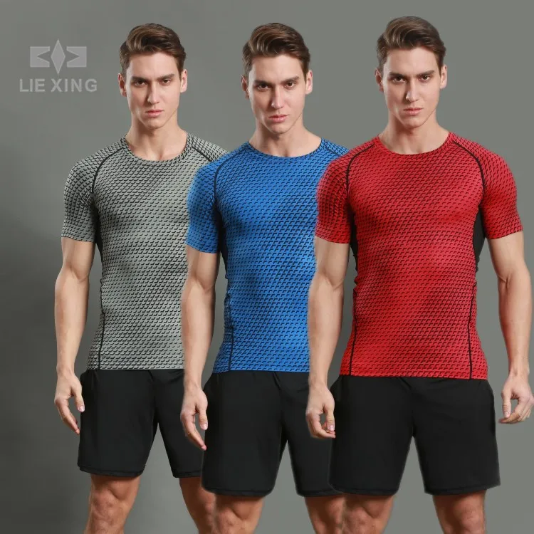 

DZ18156Men Compression Sleeveless vest Running Jogging High-Quality elastic Quick-Drying Gym Male Brand Sport Top Gym Clothes
