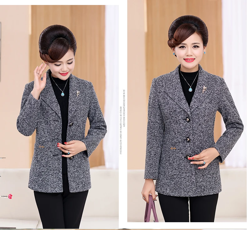 Стильный и элегантный высококачественный весенний и осенний женский пиджак большого размера Блейзер Feminino Blaser Mujer серый 5XL