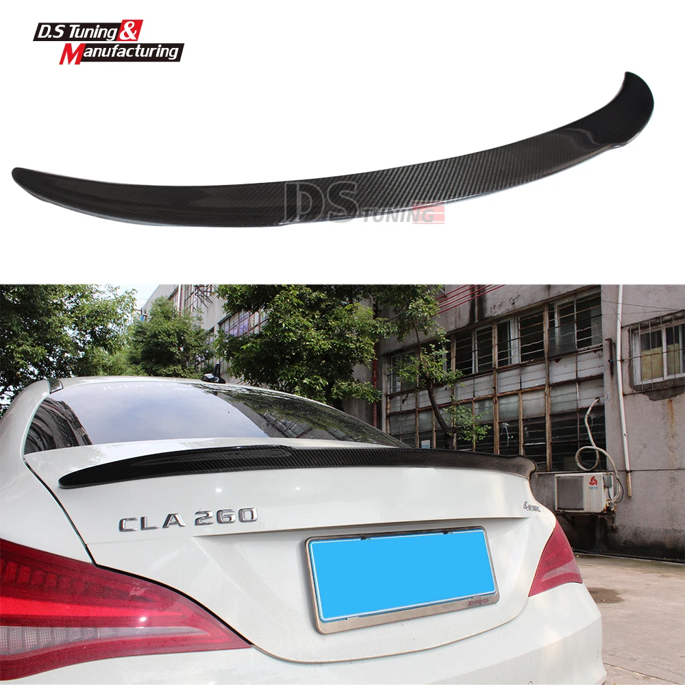 Mercedes CLA w117 carbon fiber FD style cf rear trunk spoiler wing for CLA 180 CLA200 CLA250 2013 2014 2015 2016 2017 Mercedes CLA w117 carbon fiber FD style cf rear trunk spoiler wing for CLA 180 CLA200 CLA250 2013 2014 2015 2016 2017