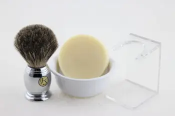 

FS-Shaving set/Kit, Mixed Badger Hair Brush 20mm,#6 White Ceramic Mug,Shaving Soap,Transparent Stand#AMS2019002+FREE SHIPPING