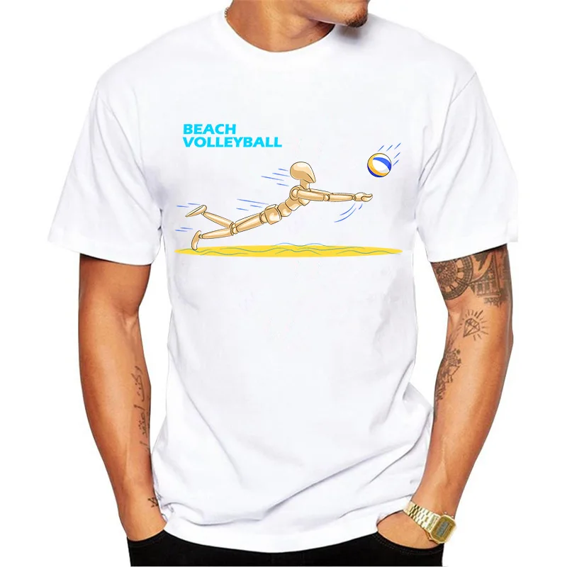 Beach Volley Ball T Shirt Men New Fashion Summer Tee Shirt Short Sleeve