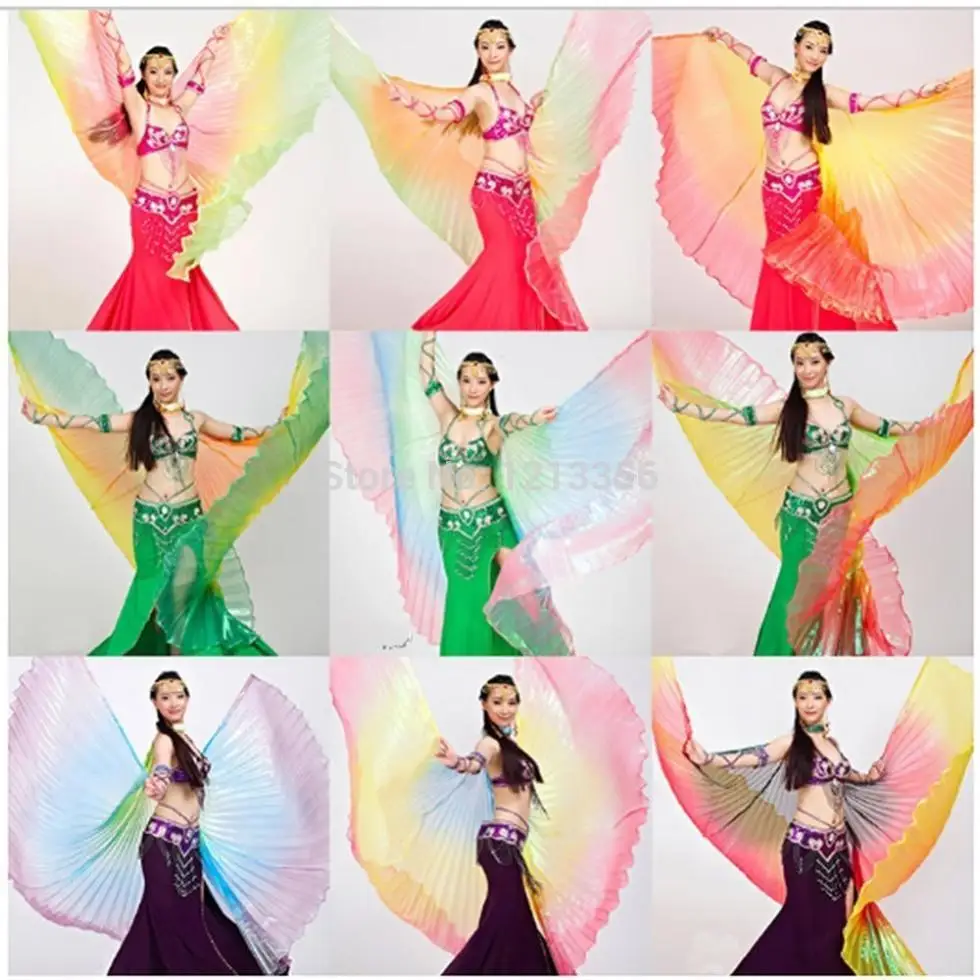 U95 Free Shipping Gradient Colors Belly Dance Costume Professional