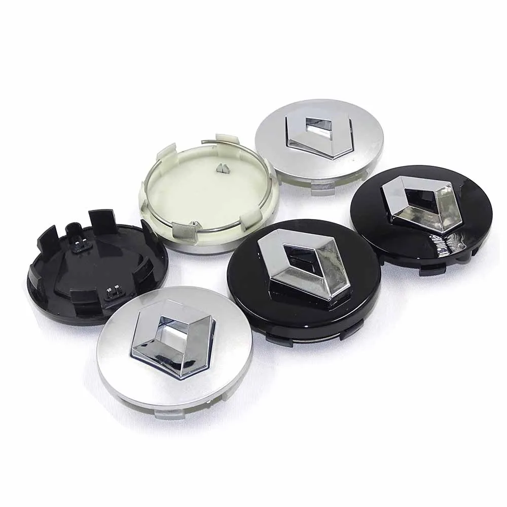 

High Quality 4pcs For Renault 57mm 60mm Wheel Center Hub Caps Clio Megane Laguna Scenic wheel Badge covers Auto accessories