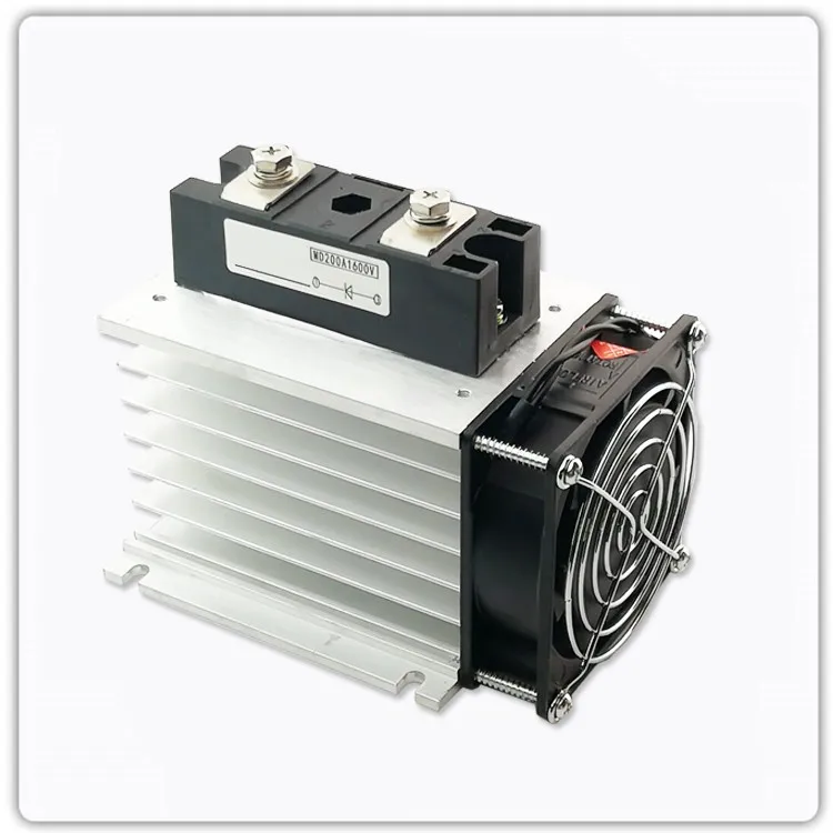 MD200A DC анти-обратный ток диодный модуль с теплоотводом и вентилятором MD200A1600V |