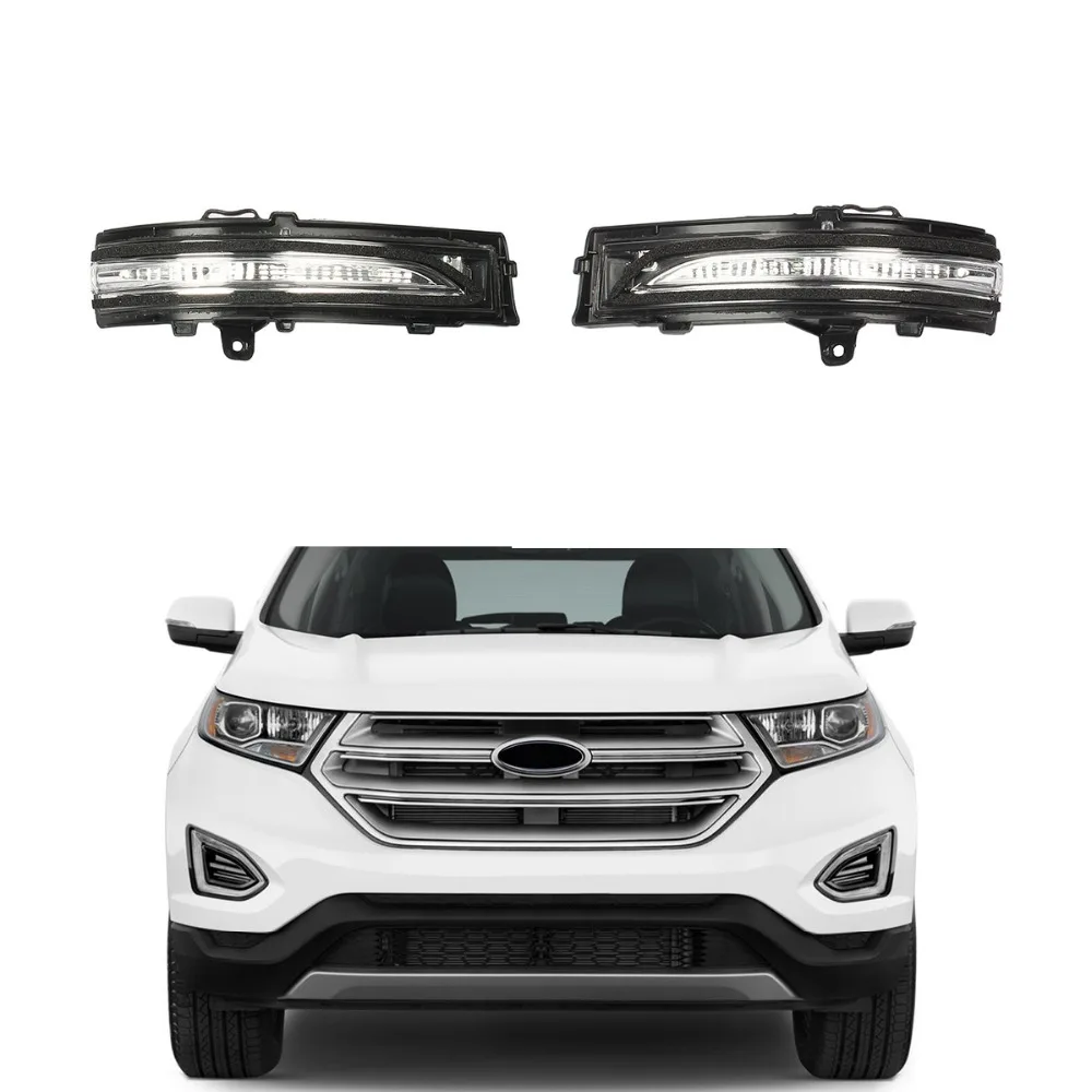 LED Left Right Side Door Mirror Turn Signal Light For Ford Edge 2015