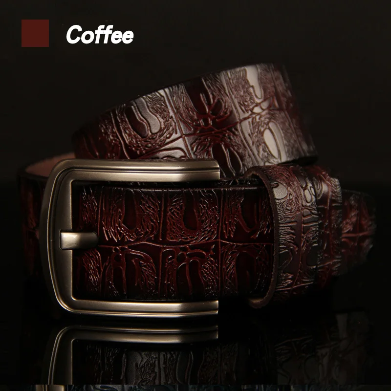 ranger belt HREECOW Designer Belts Men High Quality Male Belt Genuine Leather Strap Luxury Famous Brand Crocodile Pin Buckle Ceinture Homme mens red belt Belts