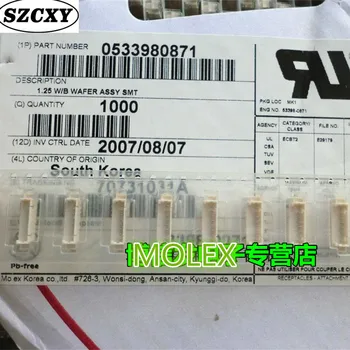 

New and original 50PCS connector 533980871 vertical strips 8 pin 1.25 mm spacing between the connectors