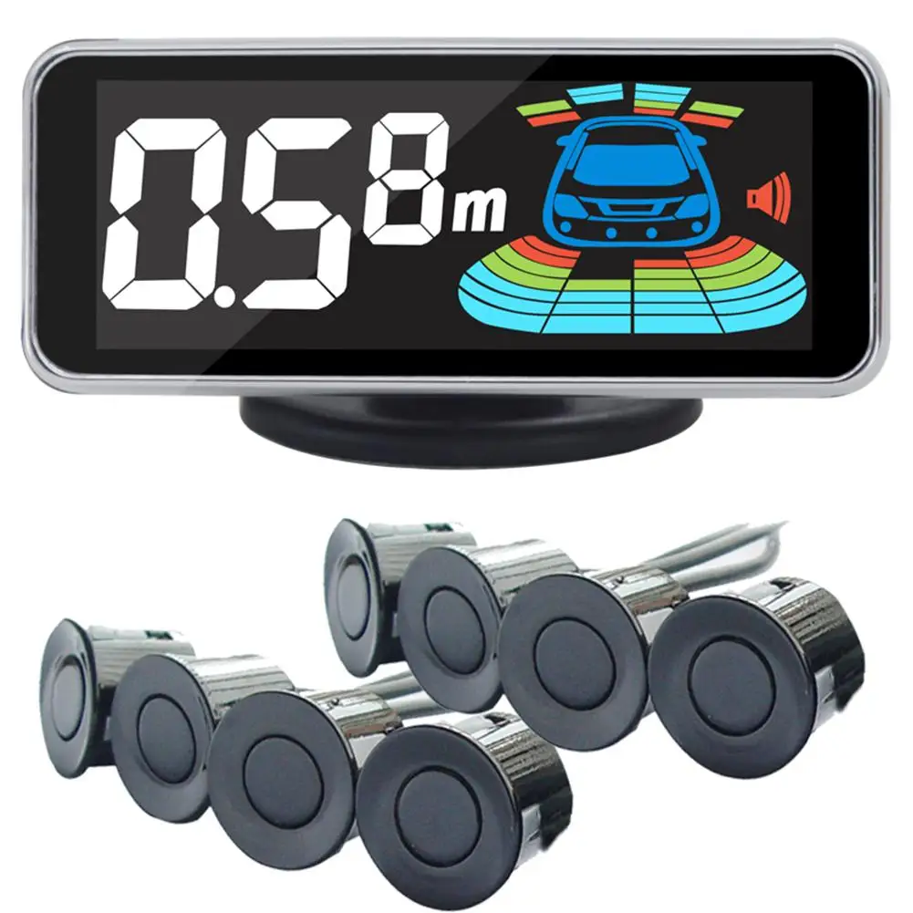 Sensor de aparcamiento QXNY 8 sensores coche marcha atr谩s Radar aparcamiento coche Detector asistencia de estacionamiento Radar reverso Sensor de aparcamiento QXNY 8 sensores coche marcha atr谩s Radar aparcamiento coche Detector asistencia de estacionamiento Radar reverso