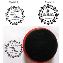 40 мм Круг Свадьба таможенная Печать Самостоятельная Заправка чернилами бизнес семья обратный адрес Свадебное приглашение штамп