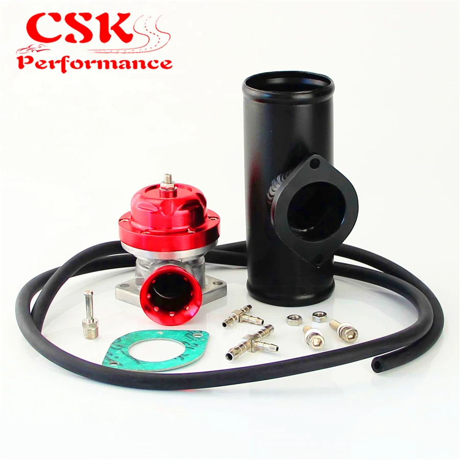 

Turbo Charger BOV Blow Off Valve Type-S/RS +2.36" Alloy Flange Adapter Pipe Black / Blue /Red