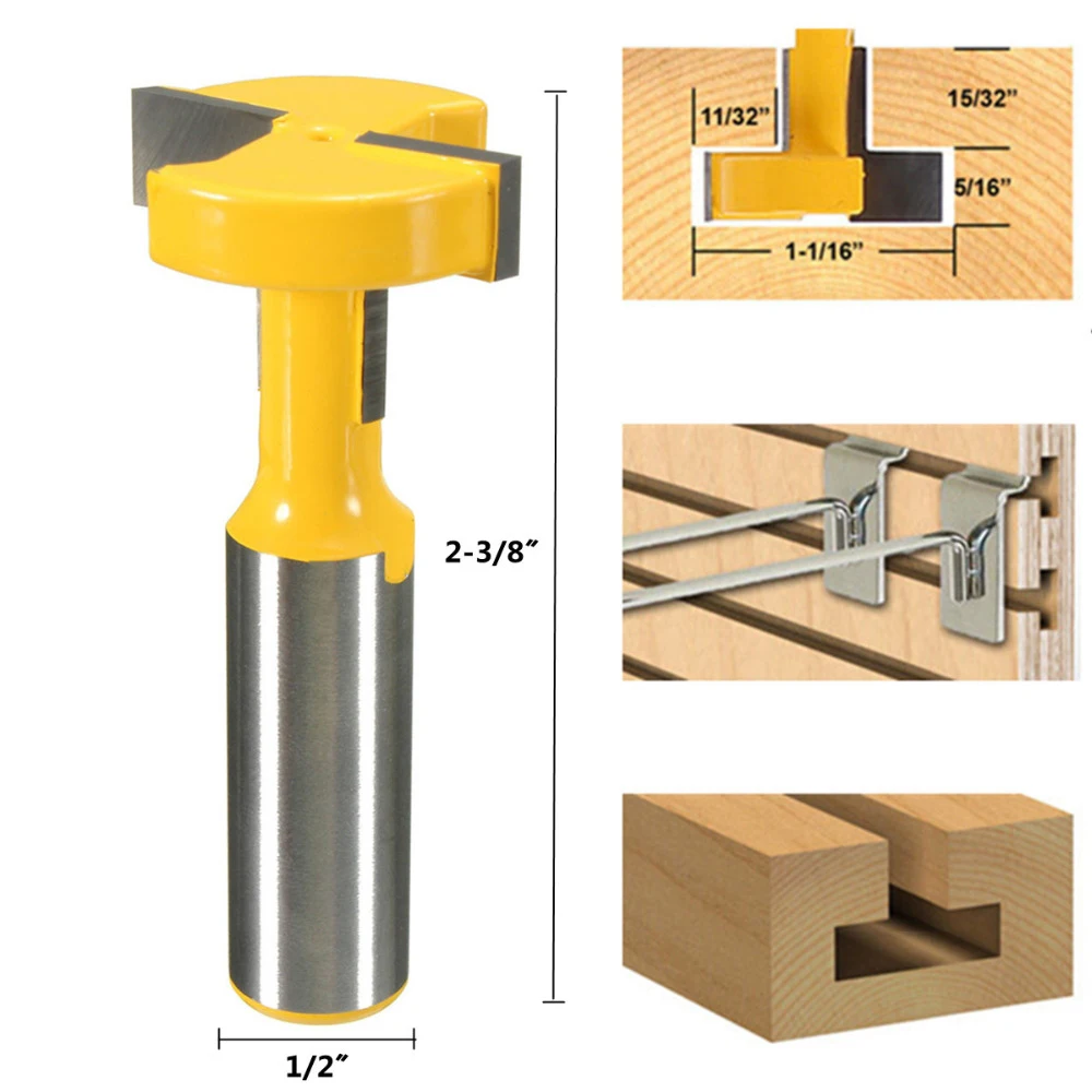 EG_ LK_ 1/2 SHANK T-SLOT & T-TRACK SLOTTING ROUTER BIT WOODWORKING CHISEL CUTTER EG_ LK_ 1/2 SHANK T-SLOT & T-TRACK SLOTTING ROUTER BIT WOODWORKING CHISEL CUTTER