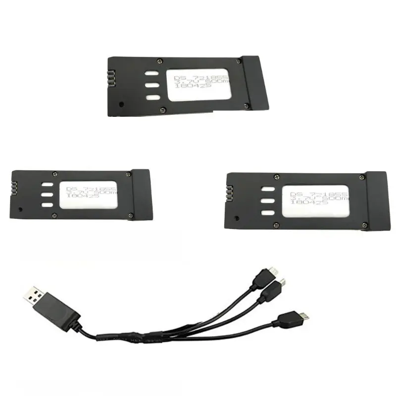 

Drone Rechargeable E58 Battery Replacement Parts Eachine 3.7V 500mAh For Folding 4 Axis UAV