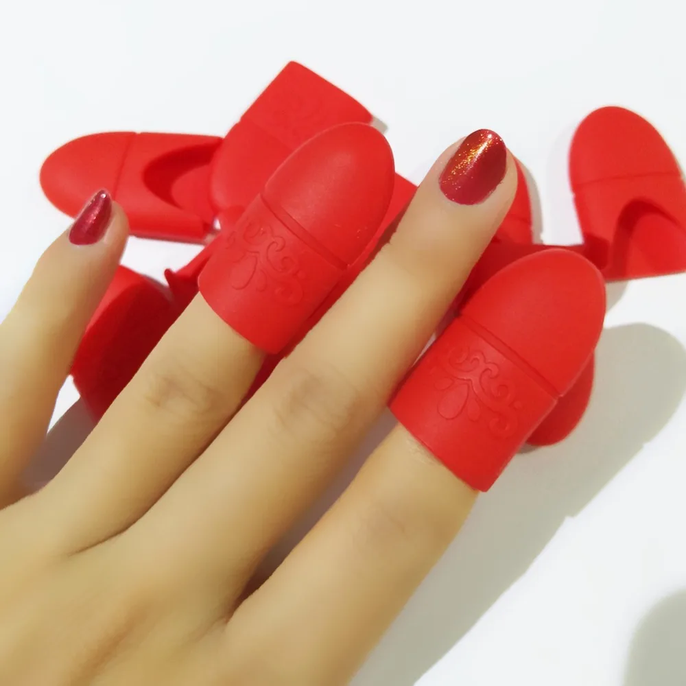 10 шт пластик дизайн ногтей замочить колпачок клип средство для снятия УФ гель-лака обертывание инструмент ногтей советы для пальцев лак для ногтей инструмент для снятия ногтей