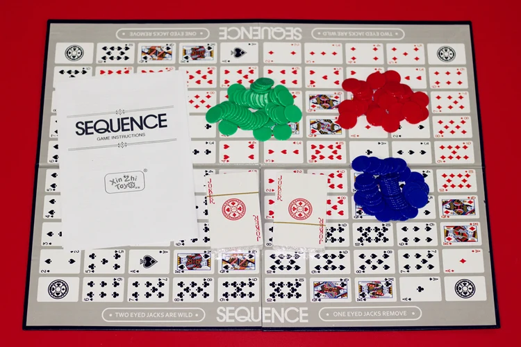 Sequência de Jogos de Tabuleiro Jogo de Festa de Tabuleiro Sequência Cartas Jogadores 104 2-12 7 Brinquedos e hobbies