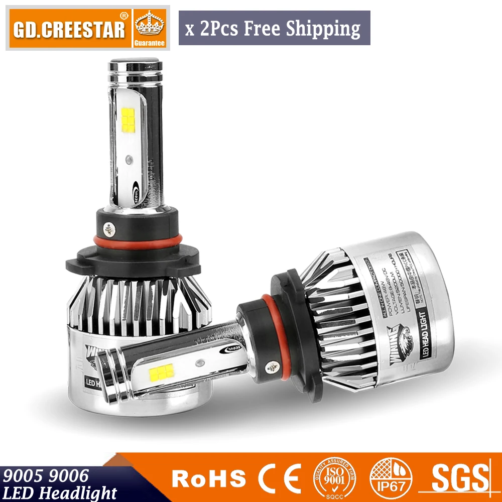 

HB4 9006 Led Headlight Bulb Replace 55W Halogen Bulbs Xenon Bulbs H4 H7 H13 H11 H1 H3 9005 9012 Car Headlight 12V 6500K x2pcs