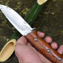 WF002 нож с фиксированным лезвием, 440 Сталь, деревянная ручка, карманные кухонные ножи для охоты, выживания, кемпинга, EDC инструменты, прямые тактические