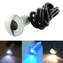 6 шт./компл. в форме полумесяца мини Диаметр наружный настенный светильник в вилла сад безопасным низкая Напряжение DC12V IP65 шаг лампы для украшения