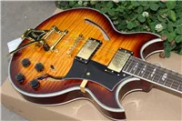 

Factory Custom Shop Semi Hollow Body Gretch Falcon yellow Jazz Electric Guitar factory direct