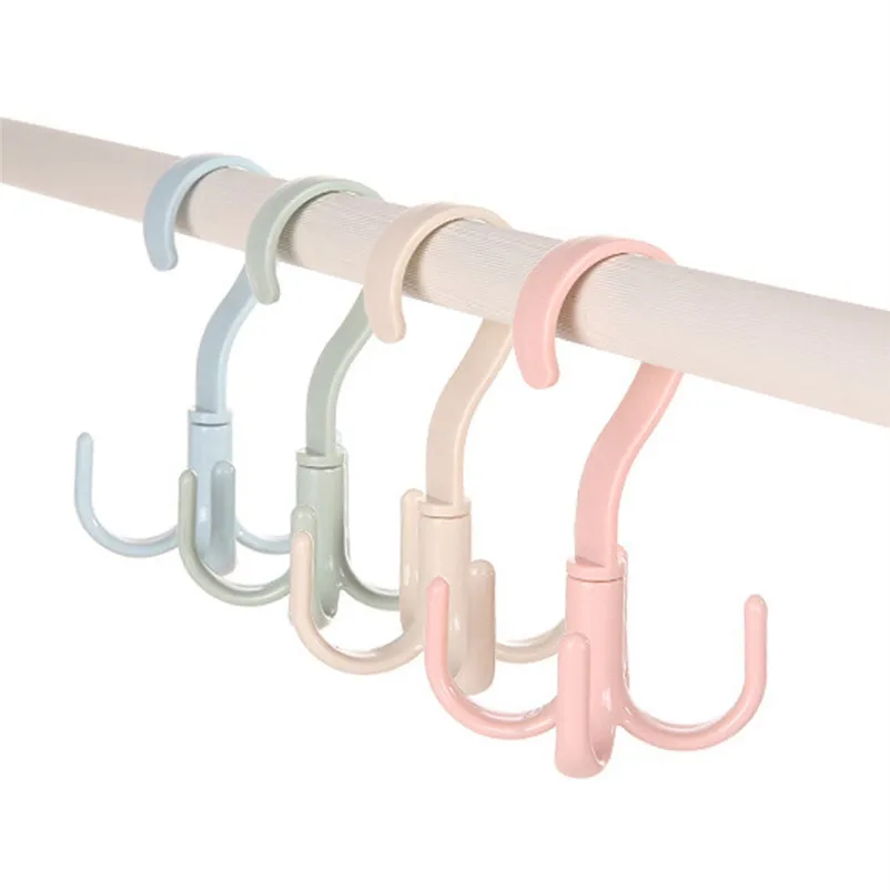 Creative Rotate Hook Belt Tie Bag Scarf Closet Organizer Holder Hanger Rack Hooks For Hanging Bathroom Accessories 5A30 (8)