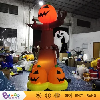

inflatable Halloween pumpkin tree with ghost led lighting H3m toy