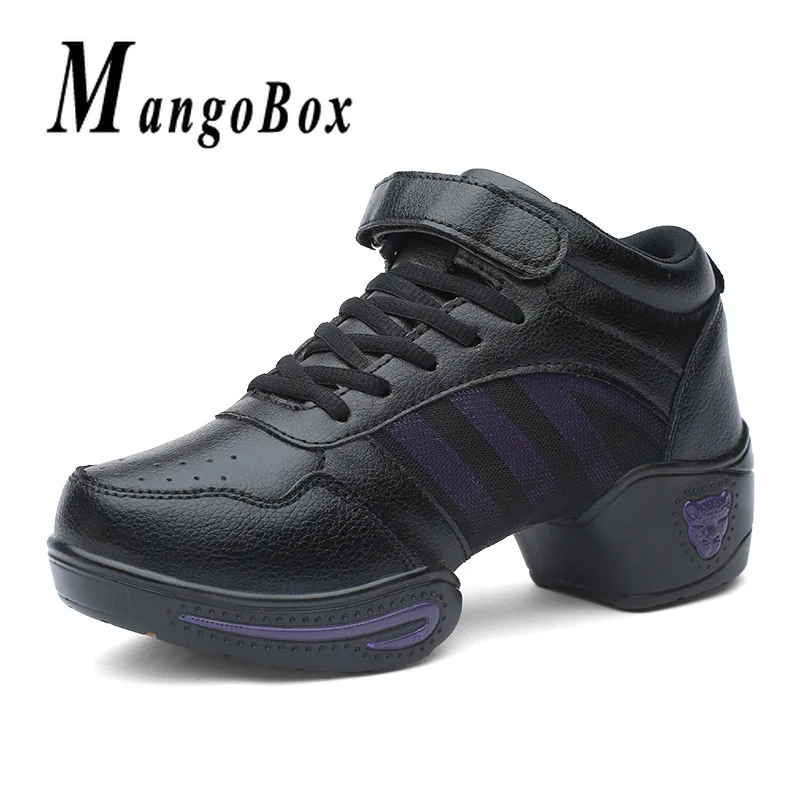 

Ladies Dancing Boots EU 35-41 Girls Sports Feature Soft Outsole White Black Jazz Salsa Modern Dancing Shoe Square Dance Sneakers
