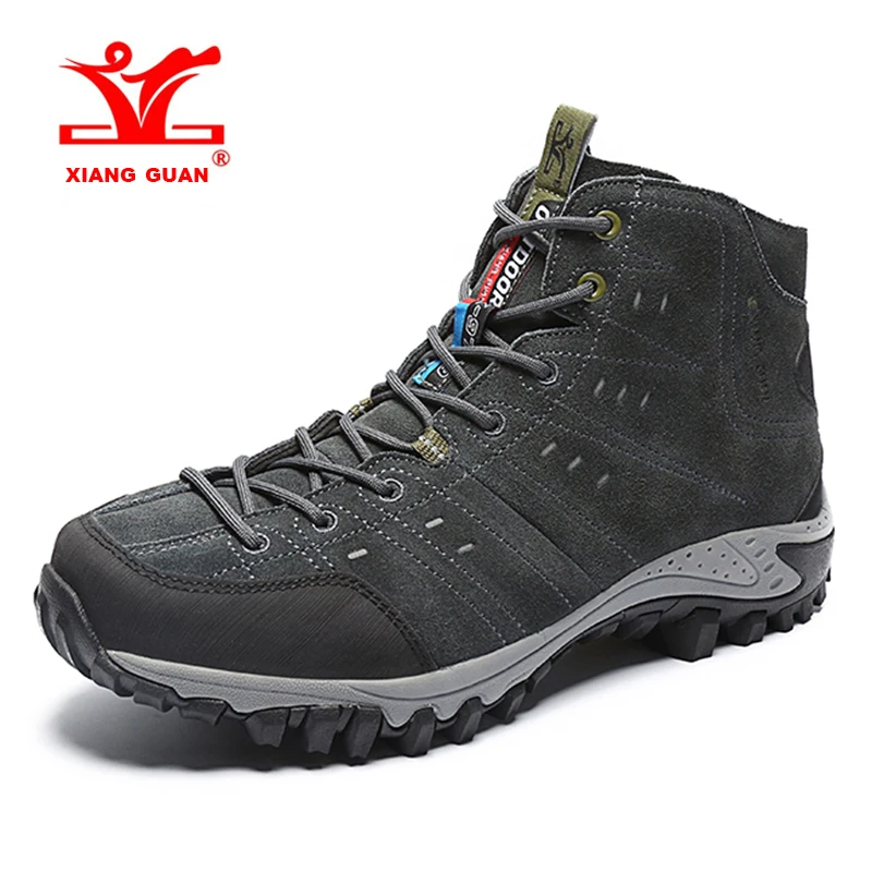 

2019 XIANG GUAN Mens Hiking Shoes Breathable Outdoor Sport Shoes Waterproof Climbing Shoes Warmth For Men Free Shipping 9799